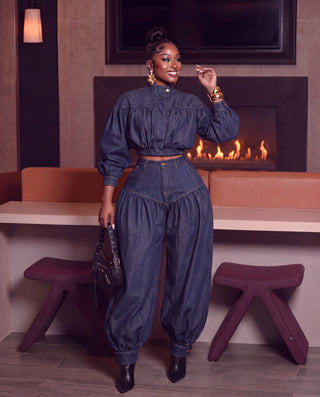 The Chic Two-Piece Denim Set