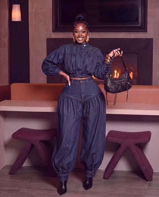 The Chic Two-Piece Denim Set