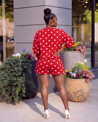Polka Dot Fleece Set