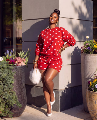 Polka Dot Fleece Set