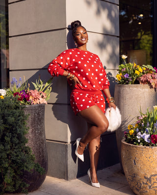 Polka Dot Fleece Set