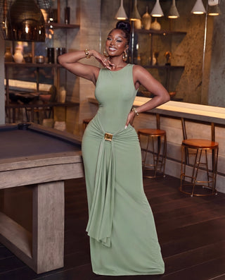 ZESICA BODYCON MAXI DRESS