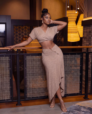 Sandstone Serenity Skirt Set