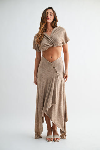 Sandstone Serenity Skirt Set