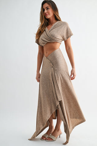 Sandstone Serenity Skirt Set