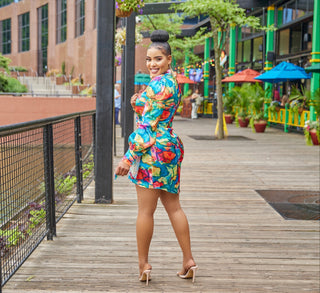 WORK OF ART SHIRT WRAP DRESS