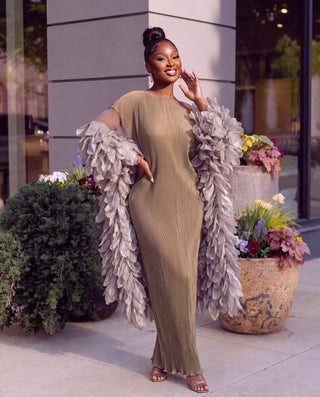 Marmar Dramatic sleeves dress