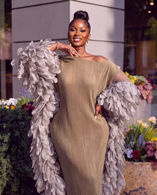 Marmar Dramatic sleeves dress