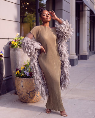 Marmar Dramatic sleeves dress