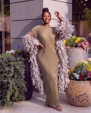 Marmar Dramatic sleeves dress