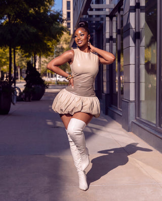 ombre bubble dress