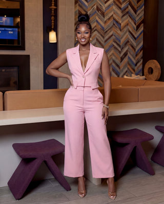 Power Shoulder Blazer and Colette Set