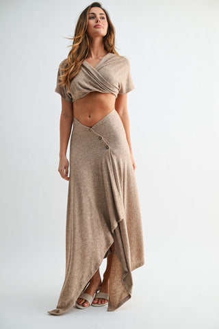 Serenity Skirt Set ( Black )