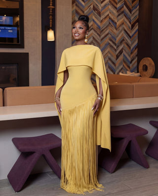 Darda fringe maxi dress