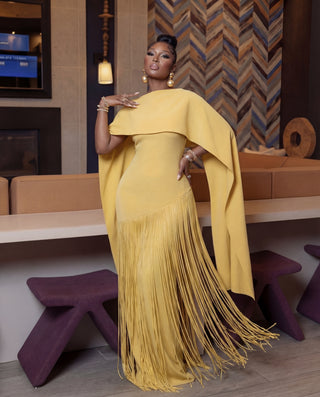 Darda fringe maxi dress