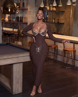 Akesara Rhinestone Dress