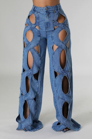 Eera rope cutout jeans