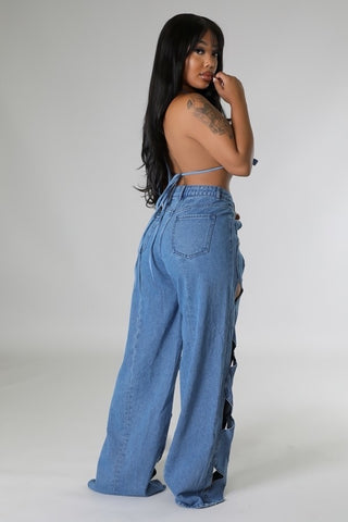 Eera rope cutout jeans