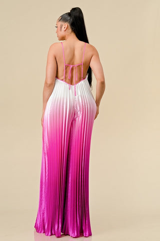PINK Sweet & Sour Pleated Jumpsuit