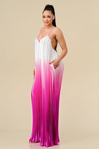 PINK Sweet & Sour Pleated Jumpsuit