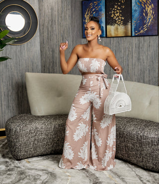 MIMOSA SIPPING FLORAL SET