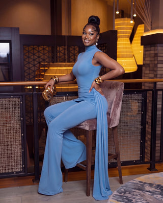 Sculpted Keyhole Cutout Jumpsuit