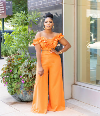 Anida two piece set ( Orange )