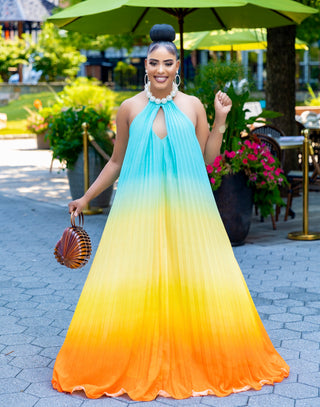 Shoreline Glow Ombre Maxi Dress