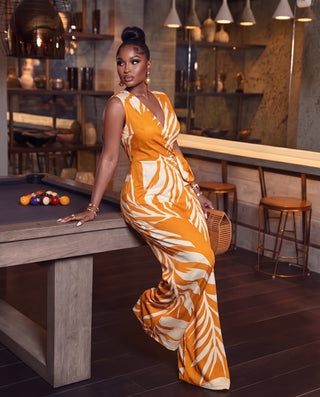 Temi V Neck jumpsuit