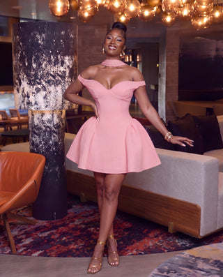 Luxe Peplum Mini dress