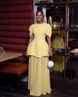 YVONNE BUTTER YELLOW DRESS