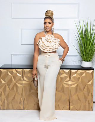 IVORY SHAHIDA TWO PIECE SET