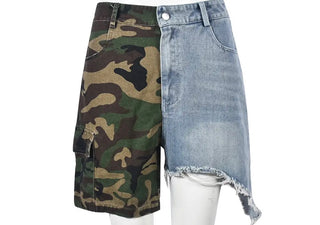 Two sides to me denim shorts