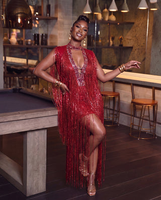 Elvrik fringe dress
