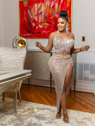 Teaser two piece glam set