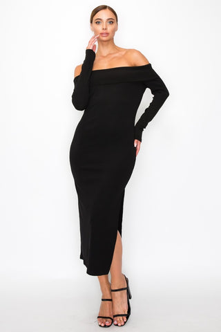 AISLINN KNIT MIDI DRESS