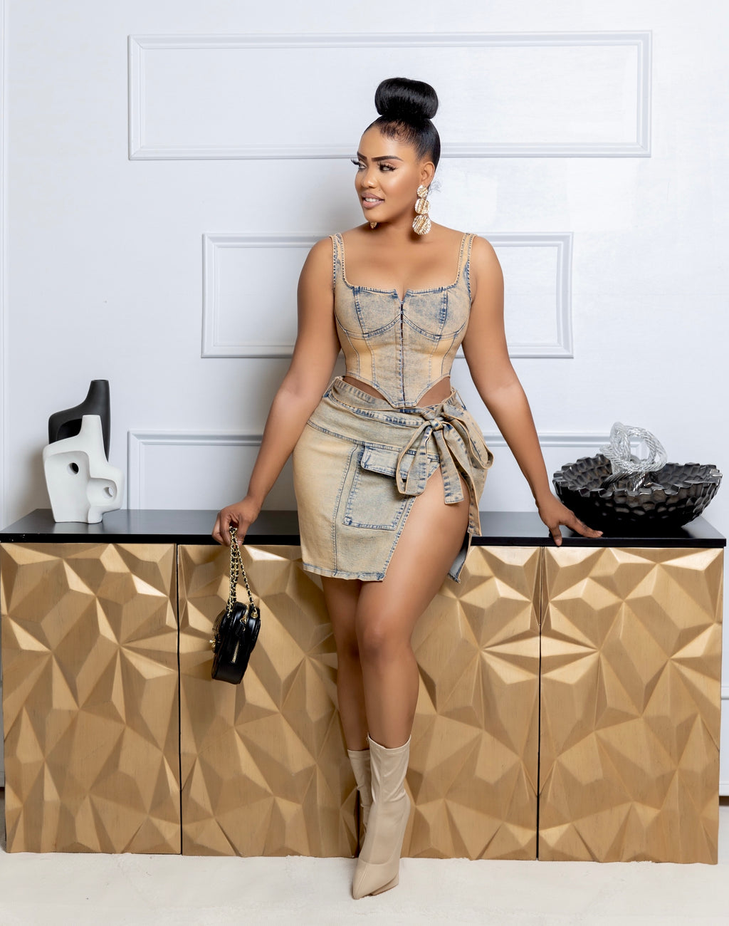 Shaye damin skirt set – Nalu Boutique