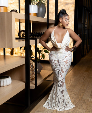 Chessie Embroidery Maxi Dress
