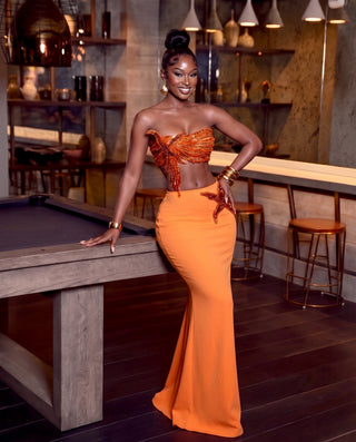 Aruba beaded two piece set
