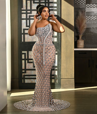 Careli rhinestone luxury  gown