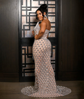 Careli rhinestone luxury  gown