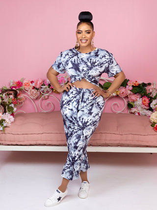 TIE-DYE CROP TOP/JOGGER PANTS SET – Nalu Boutique