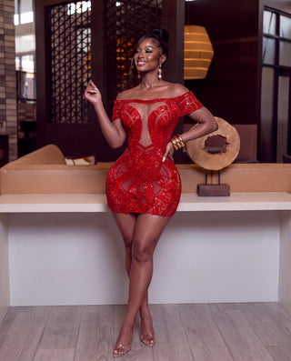 Tyra Mini crystal Mini dress