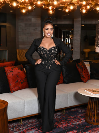 Class act two piece jumpsuit