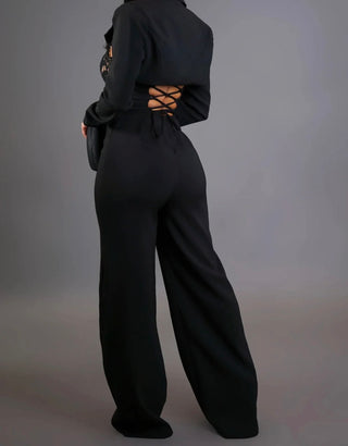 Class act two piece jumpsuit