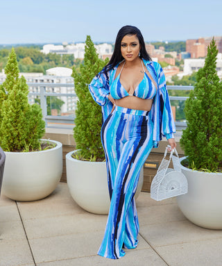 OCEAN BLUE THREE PIECE SET
