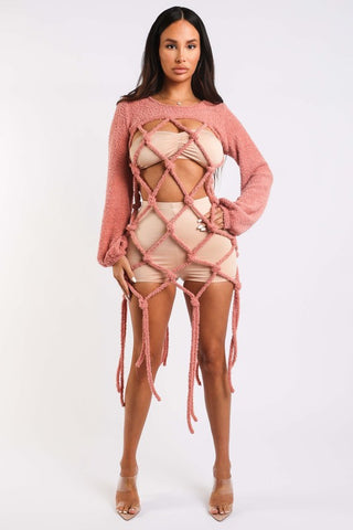 Netted Sweater Tunic
