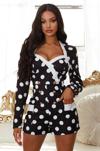 Polka dot romper