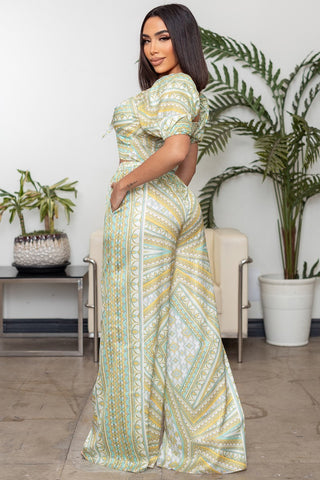 Sweetheart palazzo pants set
