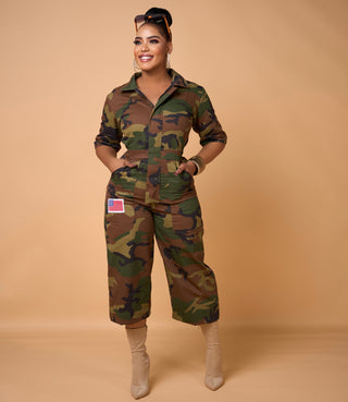 Tracy Camo jumpsuit